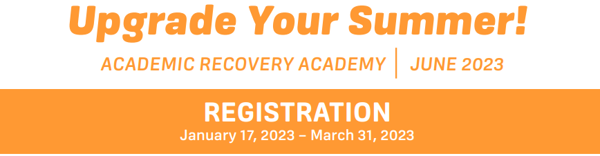  Academic Recovery Academy Summer 2023